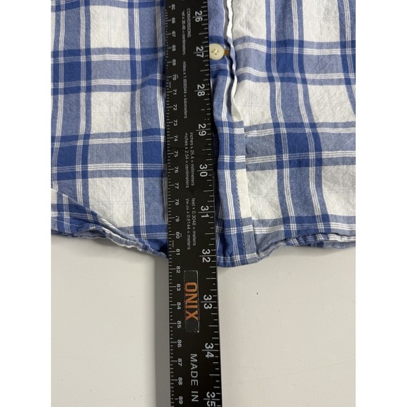 Timberland Stratham Issue Lot 2 Mens Large Short Sleeve Button Up‎ Plaid Shirts - Picture 9 of 16